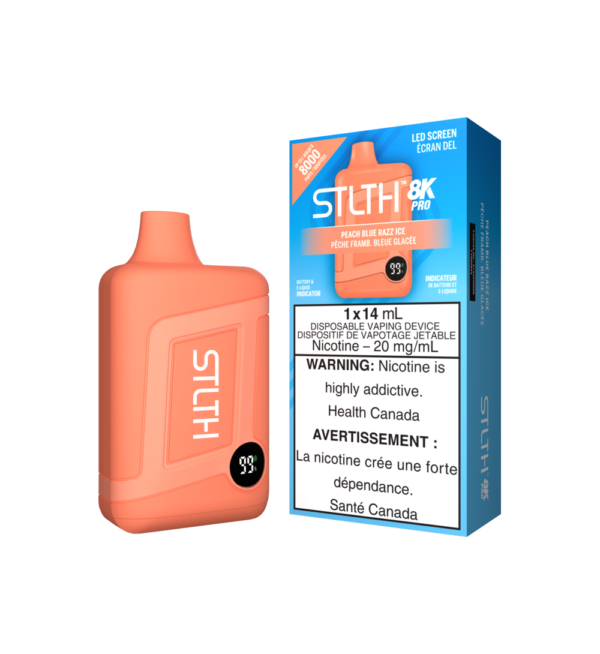 STLTH 8K PRO - Peach Blue Razz Ice